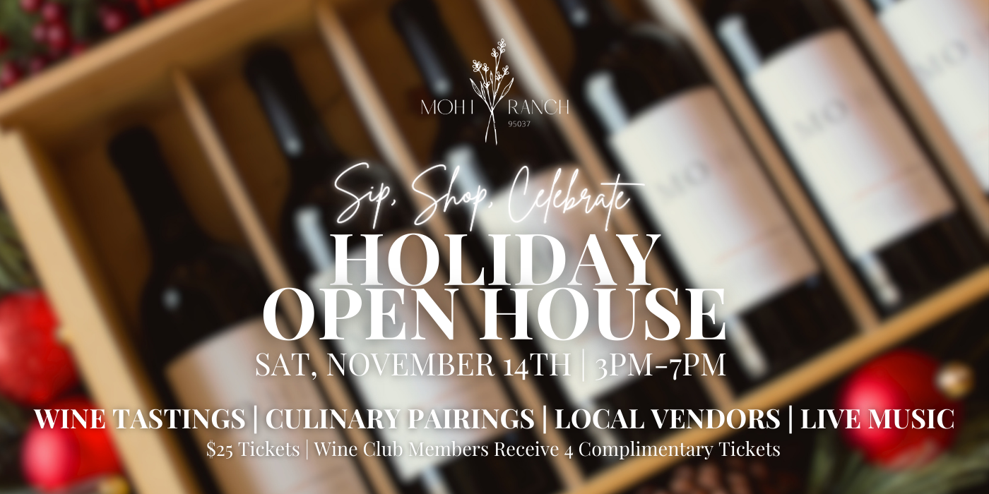 wine bottles holiday open house